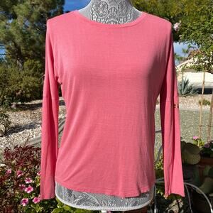 SKECHERS PERFORMANCE Women’s 3/4 Long Sleeve Backless Workout Tee Shirt XS